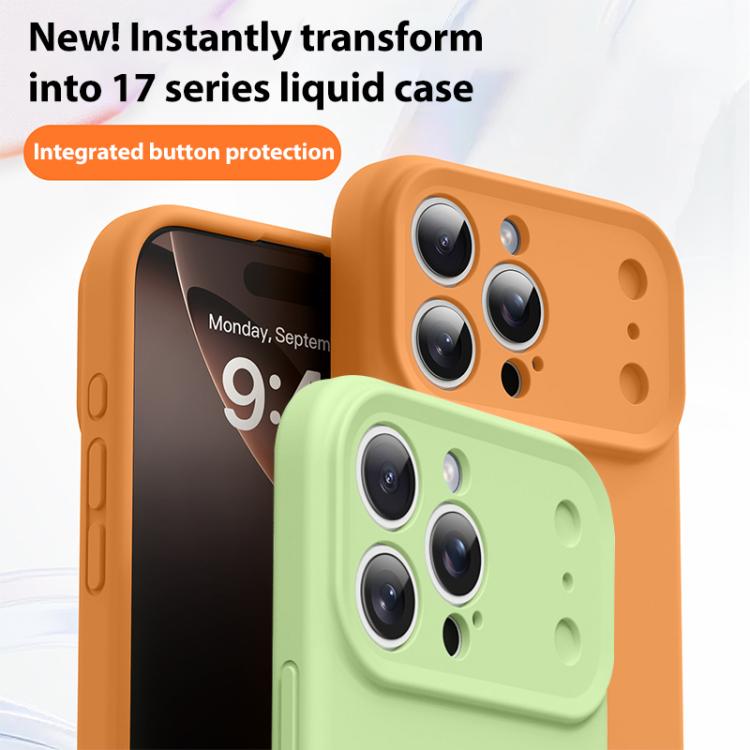 For iPhone 16 Pro Max Change to 17 Pro Series Liquid Silicone Phone Case