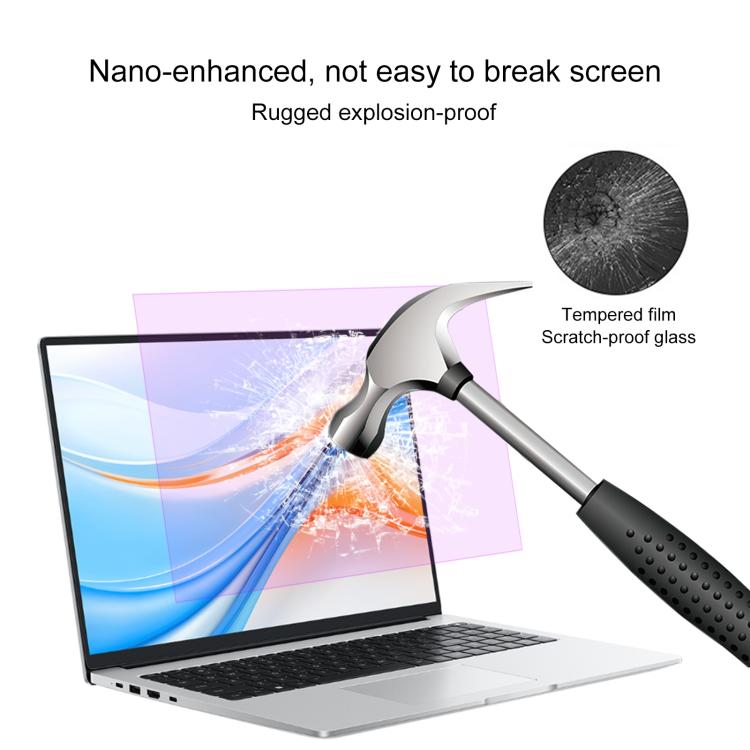 For Honor Magicbook X16 / X16 Plus 16 2025 9H Anti-Blue Light Tempered Glass Film