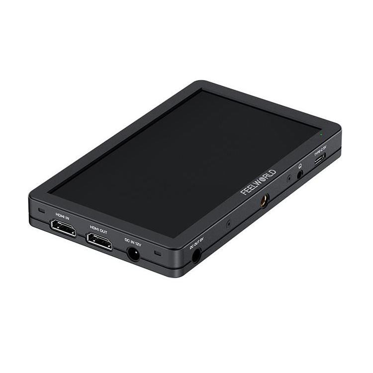 FEELWORLD T6 6 inch Camera Field Video Monitor Aluminium Housing 4K HDMI-compatible 1920x1080 IPS - Black
