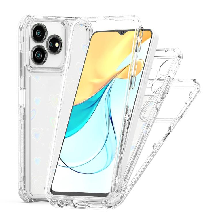 For ZTE Axon 50 Lite 4G Transparent Acrylic Laser Paper Phone Case