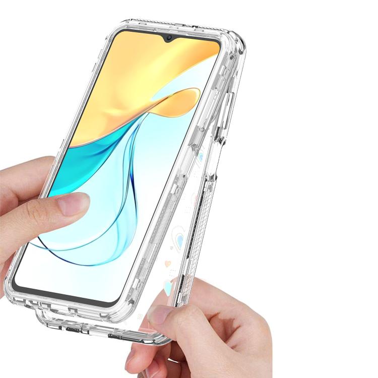 For ZTE Axon 50 Lite 4G Transparent Acrylic Laser Paper Phone Case