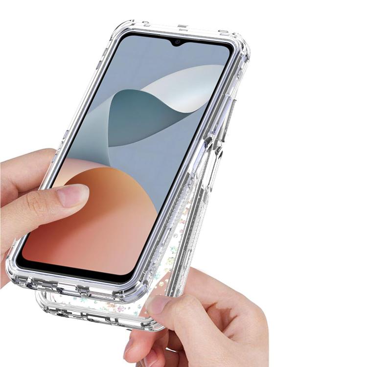 For ZTE Blade A54 Transparent Acrylic Laser Paper Phone Case
