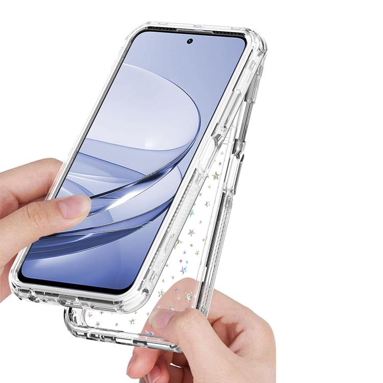 For ZTE Axon 60 Transparent Acrylic Laser Paper Phone Case
