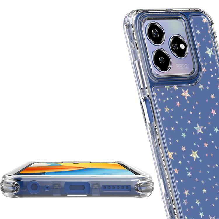 For ZTE Axon 60 Lite Transparent Acrylic Laser Paper Phone Case