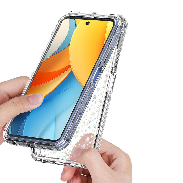 For ZTE Axon 60 Lite Transparent Acrylic Laser Paper Phone Case