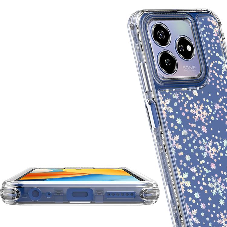 For ZTE Axon 60 Lite Transparent Acrylic Laser Paper Phone Case