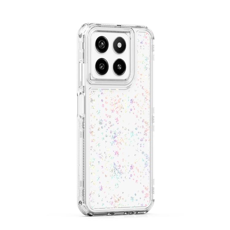 For ZTE Blade A55 Transparent Acrylic Laser Paper Phone Case