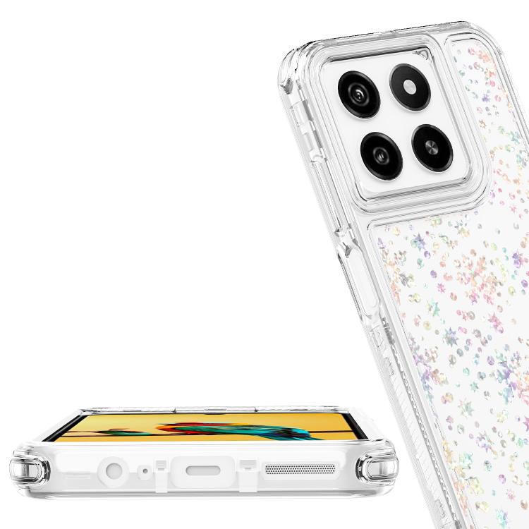 For ZTE Blade A55 Transparent Acrylic Laser Paper Phone Case
