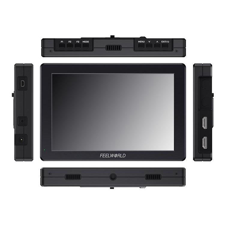 FEELWORLD T7 Pro 7-inch 2000nit Camera Field Video Monitor Aluminium Housing 4K 1920 x 1200 HDMI-compatible IPS Screen - Black