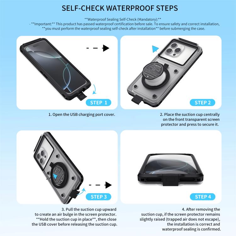 RedPepper G80 Pro Diving Protective Cover, Waterproof Depth: 15m