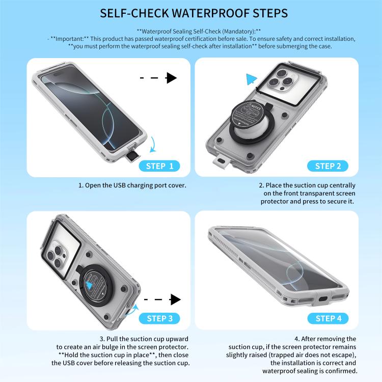 RedPepper G80 Pro Diving Protective Cover, Waterproof Depth: 15m