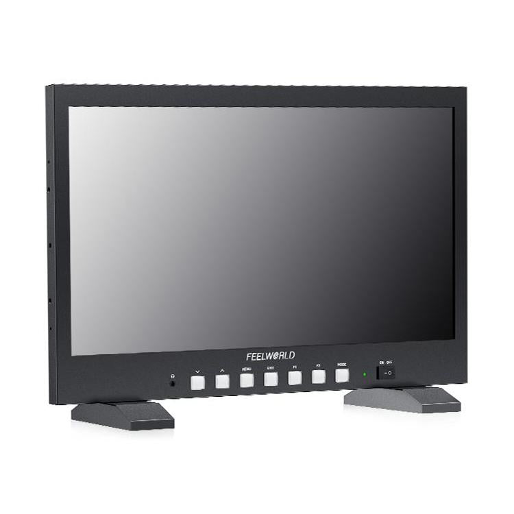 FEELWORLD FVM215-1000 21.5-inch Professional Production Broadcast Monitor High Brightness 1000nit Full HD IPS 4K 60Hz HDMI-compatible 3G-SDI Screen, AU Plug - Black