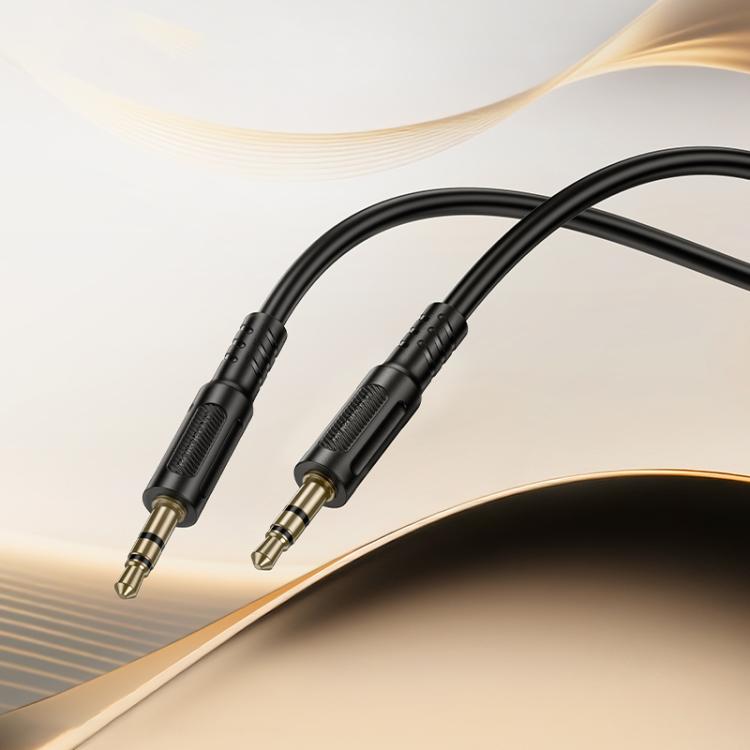 Borofone BL25 3.5mm AUX Audio Cable, Length: 1m - Black