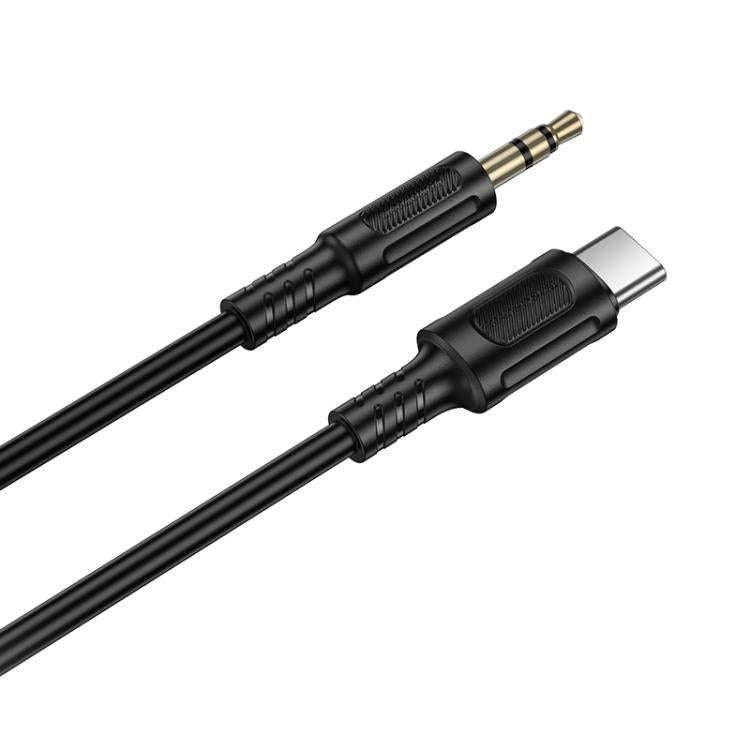 Borofone BL25B 3.5mm to Type-C Nice Digital AUX Audio Cable, Length: 1m - Black