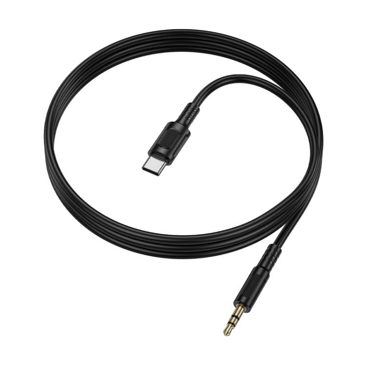 Borofone BL25B 3.5mm to Type-C Nice Digital AUX Audio Cable, Length: 1m - Black
