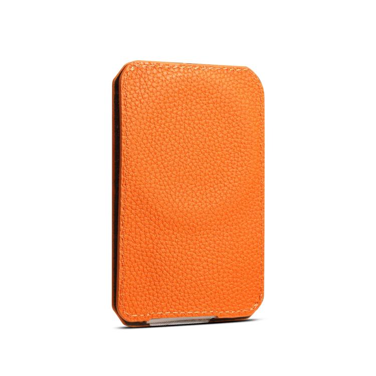 Denior V22 Calf Texture Leather MagSafe Card Holder Bag