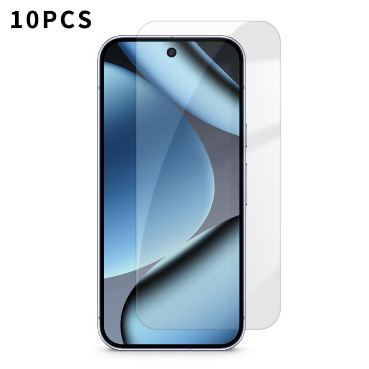 For Google Pixel 10 Pro Kalebol 10pcs High-Aluminum Semi-Screen Anti-Fingerprint HD Tempered Glass Film