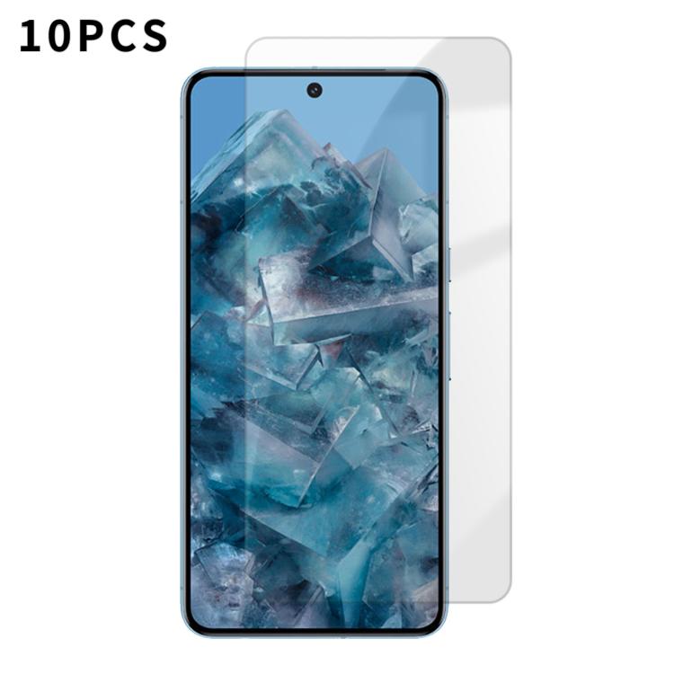 For Google Pixel 8 Pro Kalebol 10pcs High-Aluminum Semi-Screen Anti-Fingerprint HD Tempered Glass Film