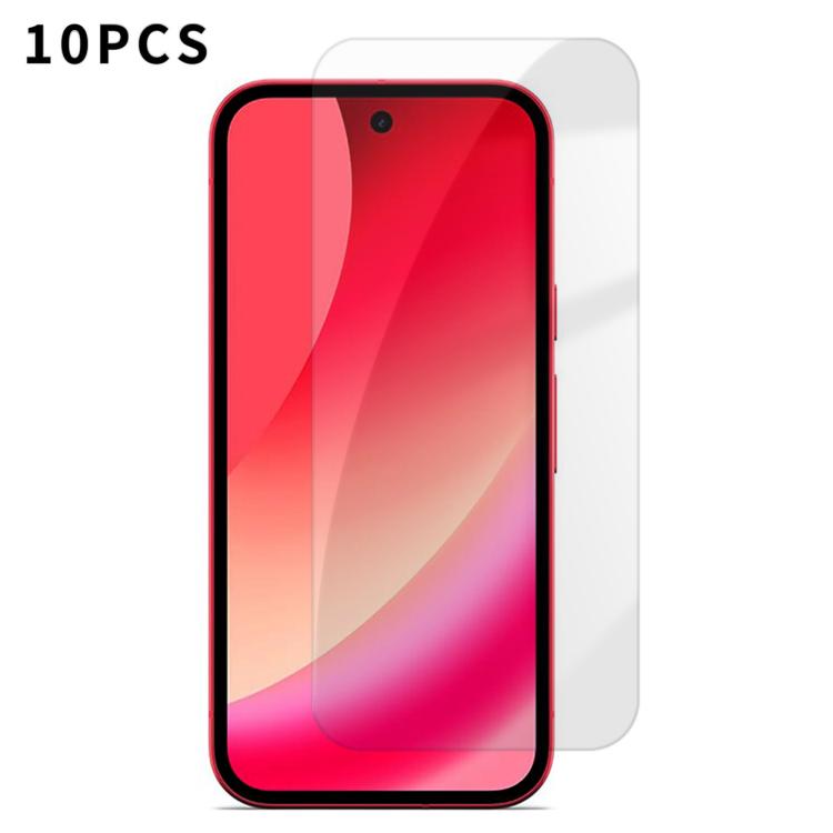 For Google Pixel 10a Kalebol 10pcs High-Aluminum Semi-Screen Anti-Fingerprint HD Tempered Glass Film