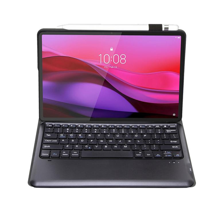 For Lenovo Yoga Tab Plus 12.7 2025 TPU Ultra-thin Detachable Bluetooth Keyboard Tablet Leather Case
