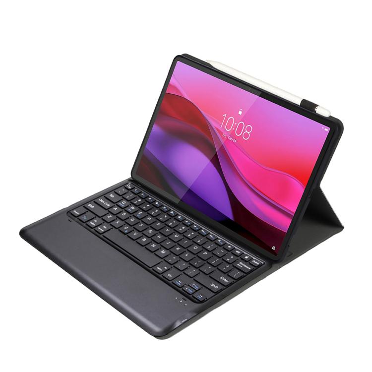 For Lenovo Yoga Tab Plus 12.7 2025 TPU Ultra-thin Detachable Bluetooth Keyboard Tablet Leather Case