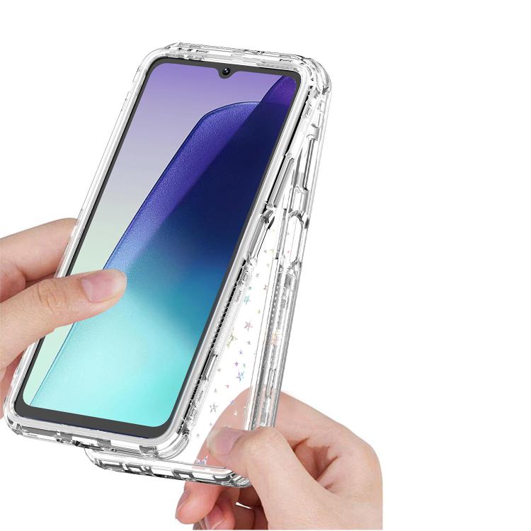 For Redmi 14C 4G / A4 5G India Transparent Acrylic Laser Paper Phone Case