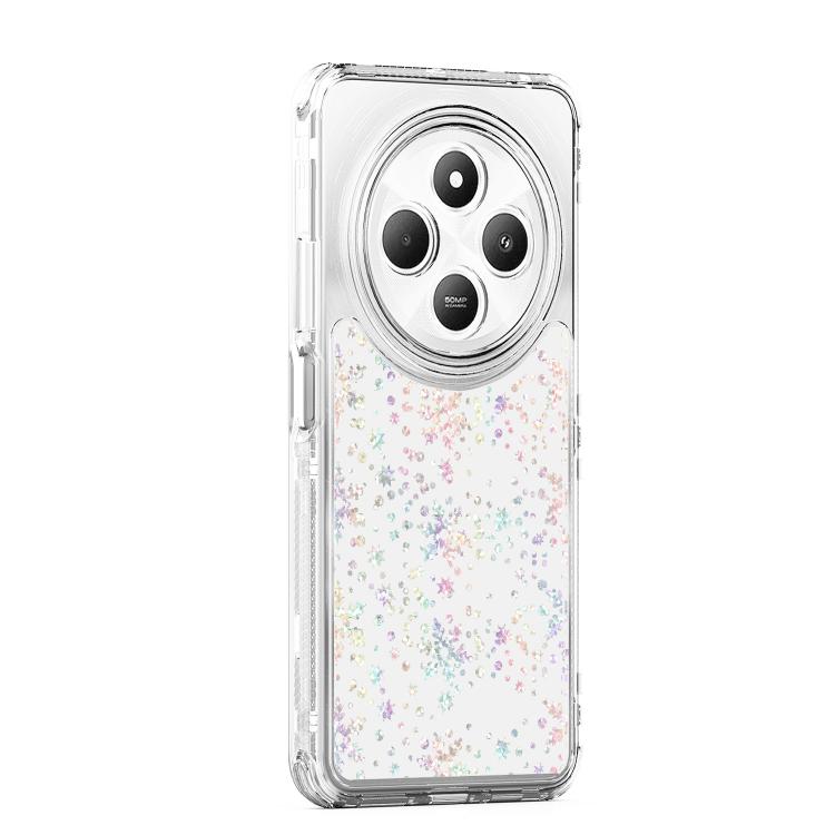 For Redmi 14C 4G / A4 5G India Transparent Acrylic Laser Paper Phone Case