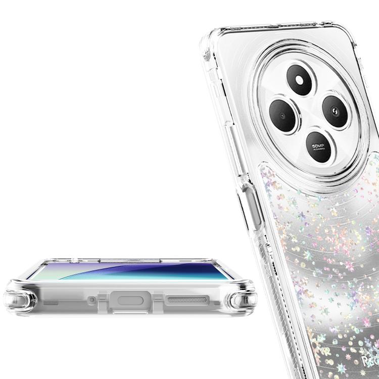 For Redmi 14C 4G / A4 5G India Transparent Acrylic Laser Paper Phone Case