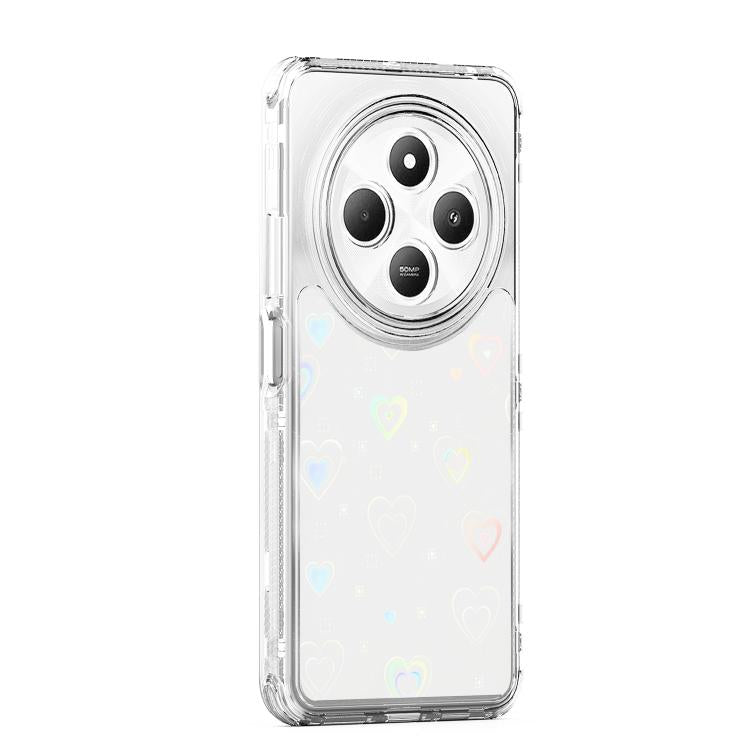 For Redmi 14C 4G / A4 5G India Transparent Acrylic Laser Paper Phone Case