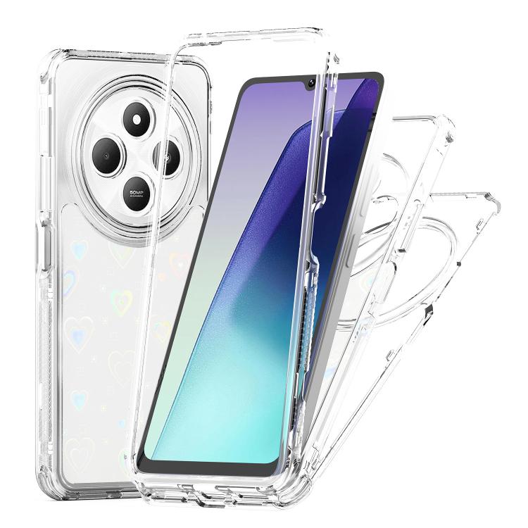 For Redmi 14C 4G / A4 5G India Transparent Acrylic Laser Paper Phone Case