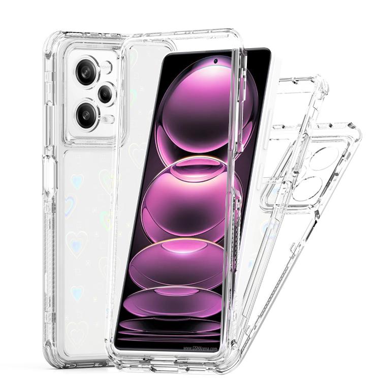 For Redmi Note 12 Pro 5G Transparent Acrylic Laser Paper Phone Case