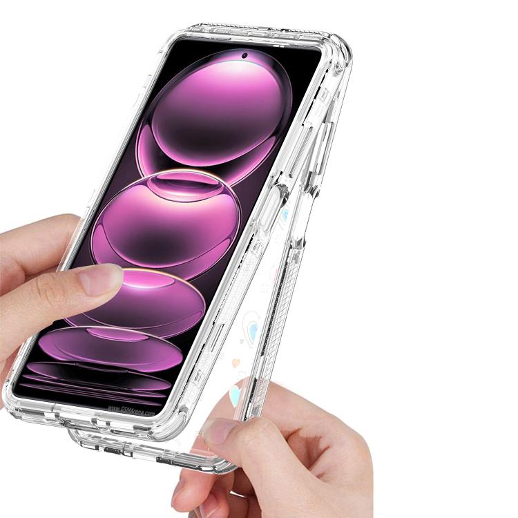 For Redmi Note 12 Pro 5G Transparent Acrylic Laser Paper Phone Case