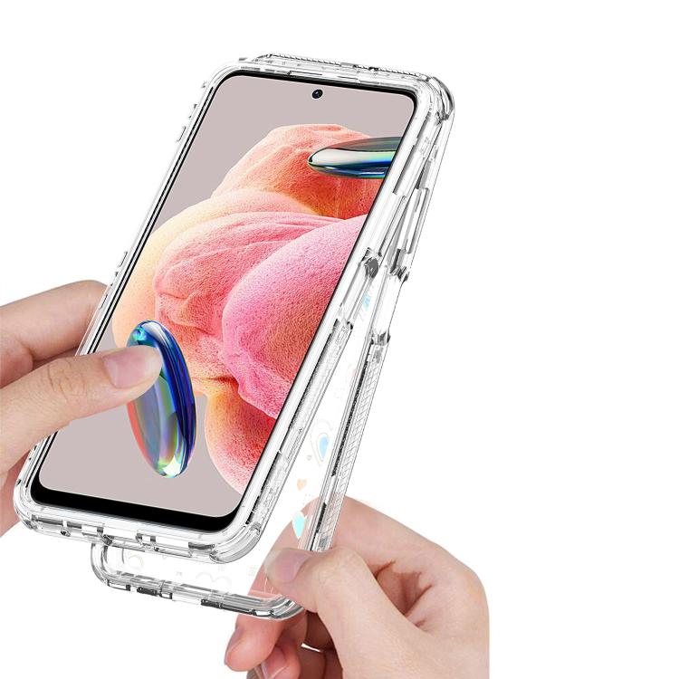 For Redmi Note 12 4G Transparent Acrylic Laser Paper Phone Case