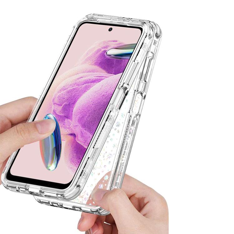 For Redmi Note 12S 4G Transparent Acrylic Laser Paper Phone Case
