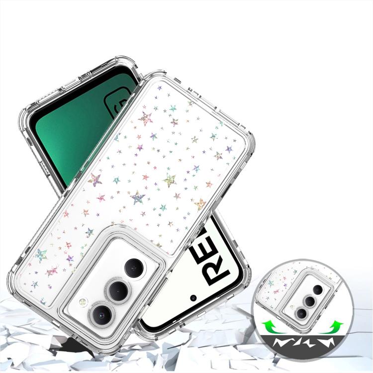 For Redmi 15 5G Global / 15 4G SEA 169.5mm Transparent Acrylic Laser Paper Phone Case