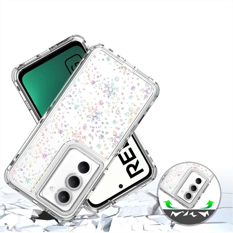 For Redmi 15 5G Global / 15 4G SEA 169.5mm Transparent Acrylic Laser Paper Phone Case