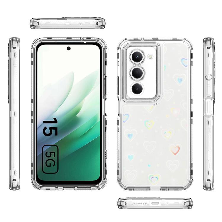 For Redmi 15 5G Global / 15 4G SEA 169.5mm Transparent Acrylic Laser Paper Phone Case