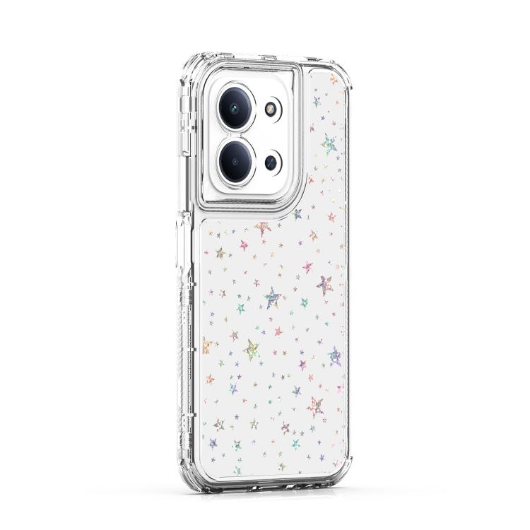 For Redmi 15C 5G / 4G EU 173mm / Poco C85 5G Transparent Acrylic Laser Paper Phone Case