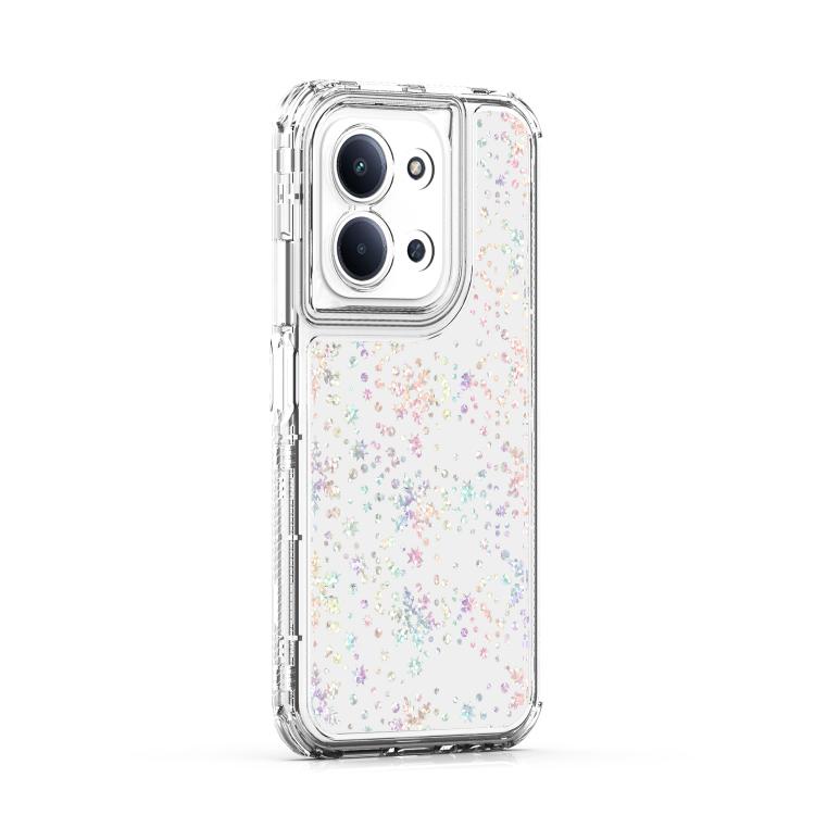 For Redmi 15C 5G / 4G EU 173mm / Poco C85 5G Transparent Acrylic Laser Paper Phone Case