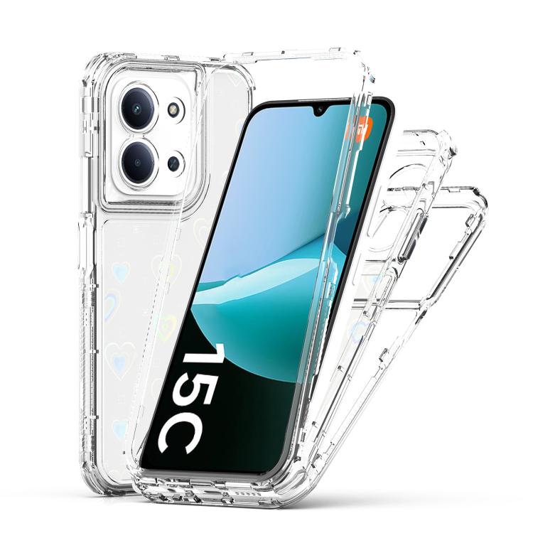 For Redmi 15C 5G / 4G EU 173mm / Poco C85 5G Transparent Acrylic Laser Paper Phone Case