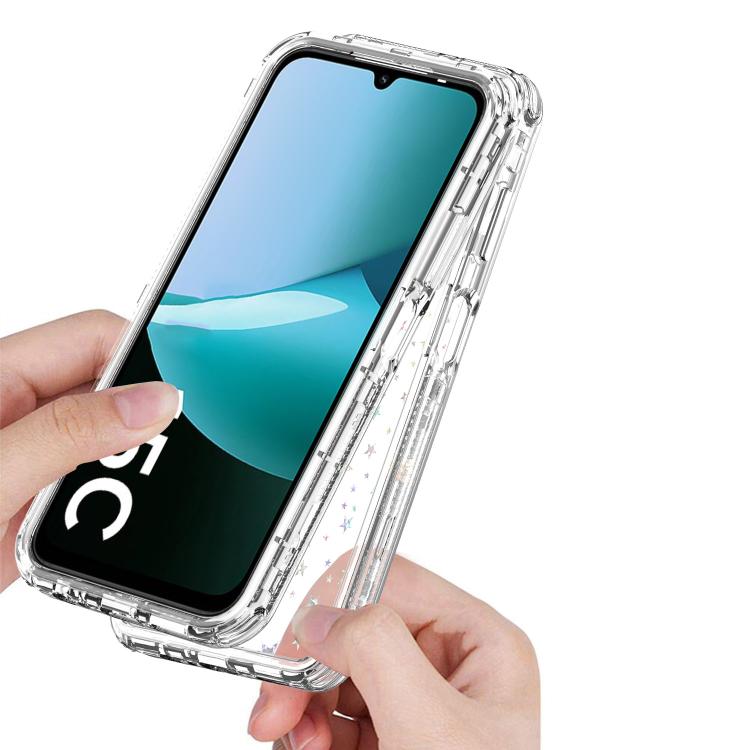 For Redmi 15C 5G / 4G EU 173mm / Poco C85 5G Transparent Acrylic Laser Paper Phone Case