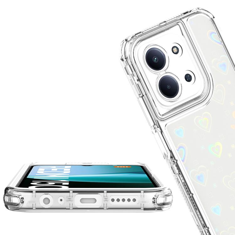 For Redmi 15C 5G / 4G Global 171mm / Poco C85 4G Transparent Acrylic Laser Paper Phone Case