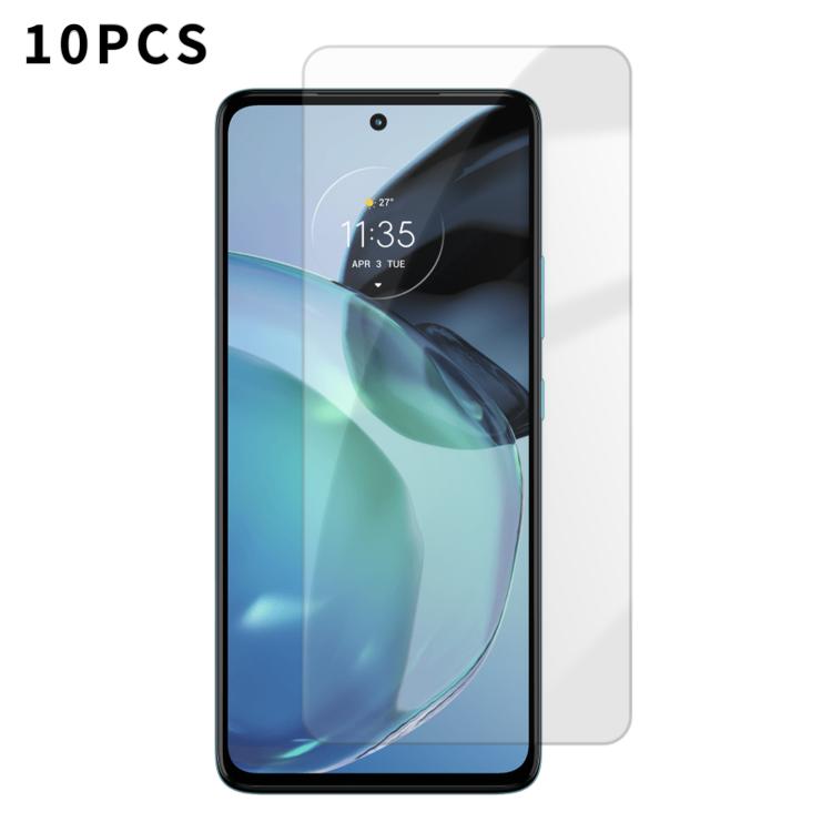 For Motorola Moto G72 Kalebol 10pcs High-Aluminum Semi-Screen Anti-Fingerprint HD Tempered Glass Film