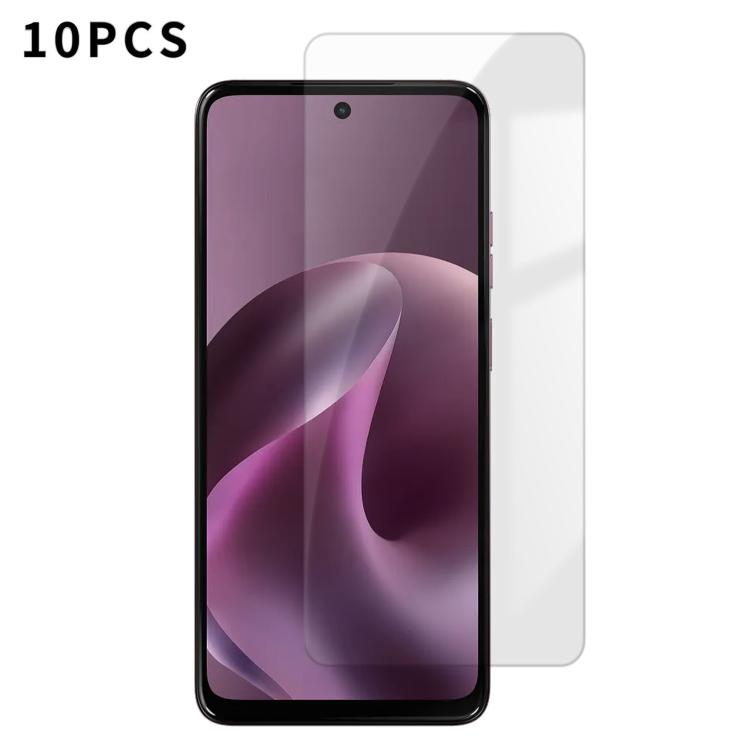 For Motorola Moto G17 4G Kalebol 10pcs High-Aluminum Semi-Screen Anti-Fingerprint HD Tempered Glass Film