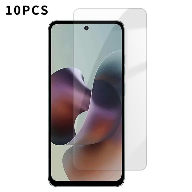 For Motorola Moto G36 5G Kalebol 10pcs High-Aluminum Semi-Screen Anti-Fingerprint HD Tempered Glass Film