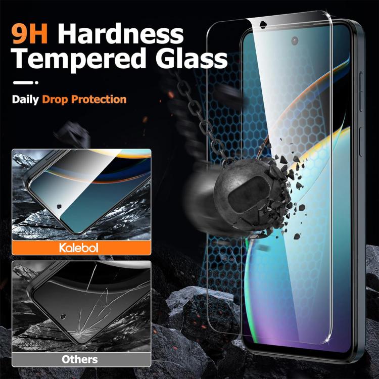 For Motorola Moto G41 Kalebol 10pcs High-Aluminum Semi-Screen Anti-Fingerprint HD Tempered Glass Film