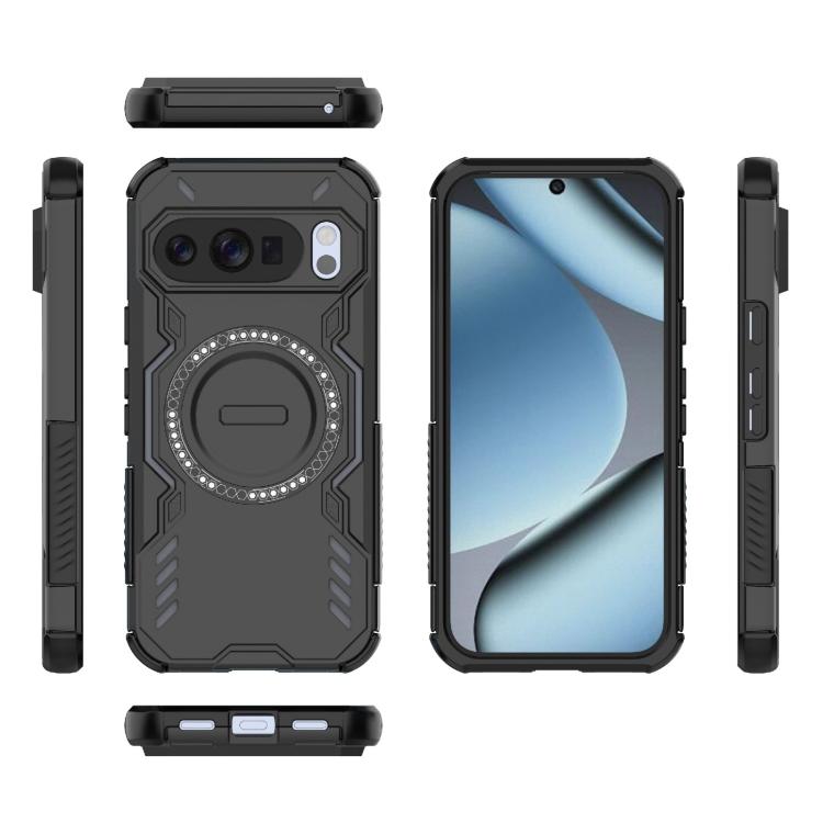 For Google Pixel 10 / 10 Pro 5G Global Butterfly Armor MagSafe Magnetic Ring Shockproof Phone Case