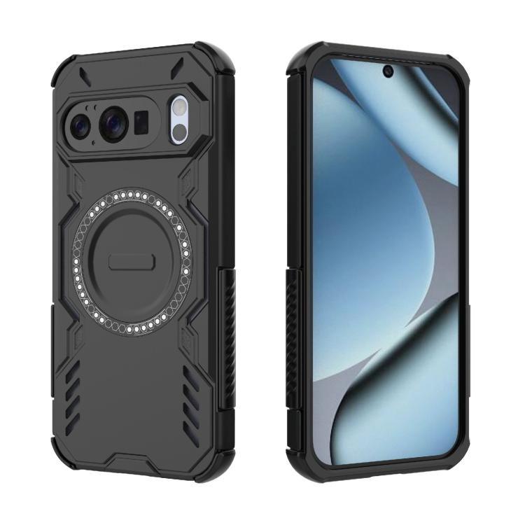 For Google Pixel 10 / 10 Pro 5G Global Butterfly Armor MagSafe Magnetic Ring Shockproof Phone Case