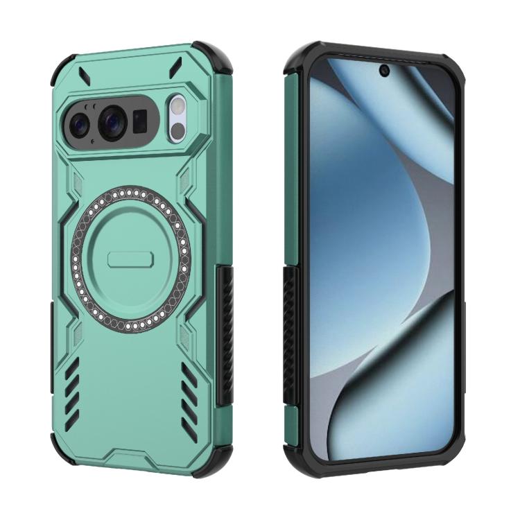 For Google Pixel 10 / 10 Pro 5G Global Butterfly Armor MagSafe Magnetic Ring Shockproof Phone Case