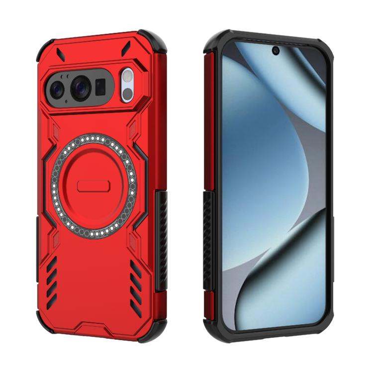 For Google Pixel 10 / 10 Pro 5G Global Butterfly Armor MagSafe Magnetic Ring Shockproof Phone Case